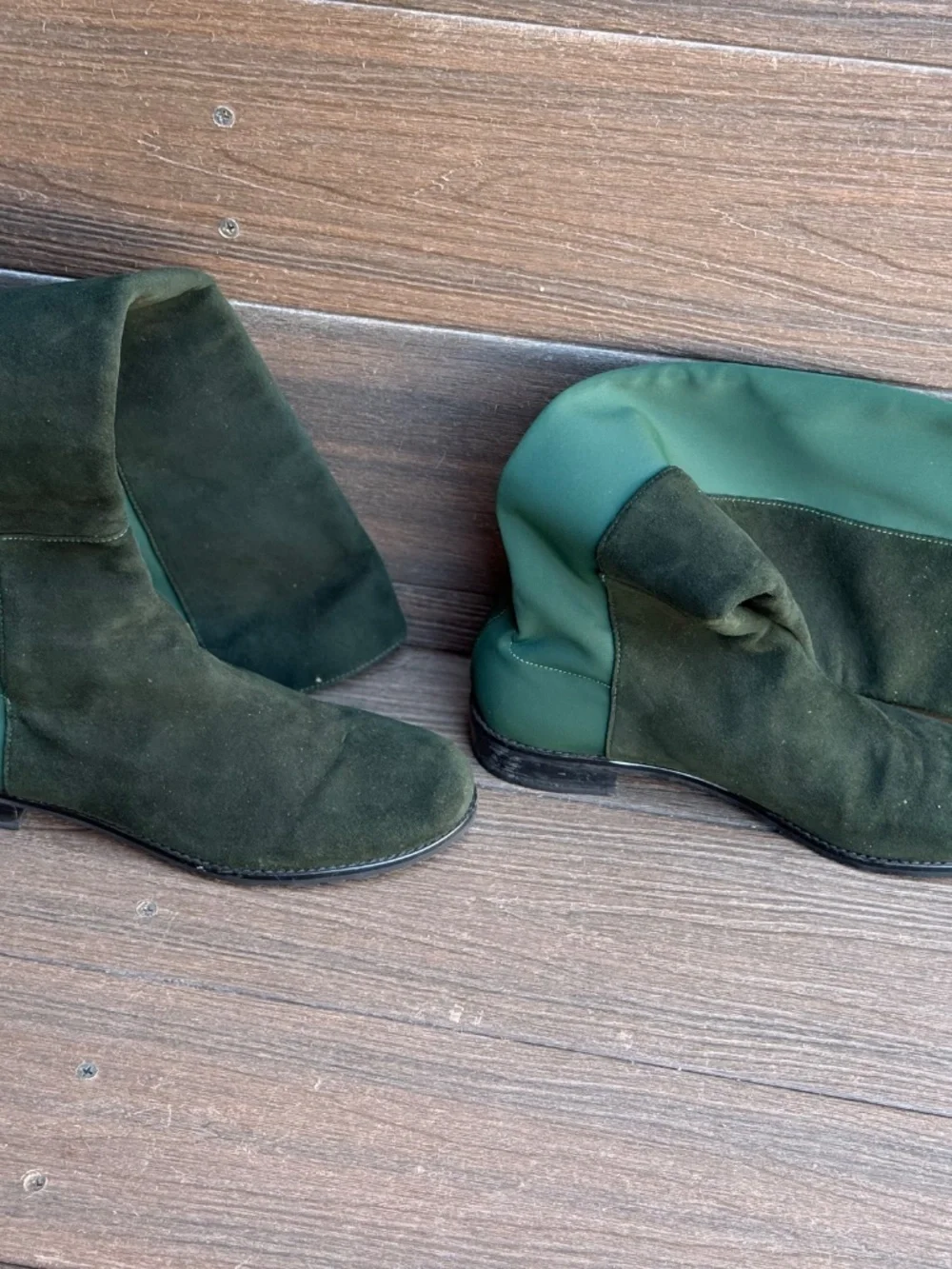 Stuart Weitzman Forrest Green 5050 suede boot size 7.5